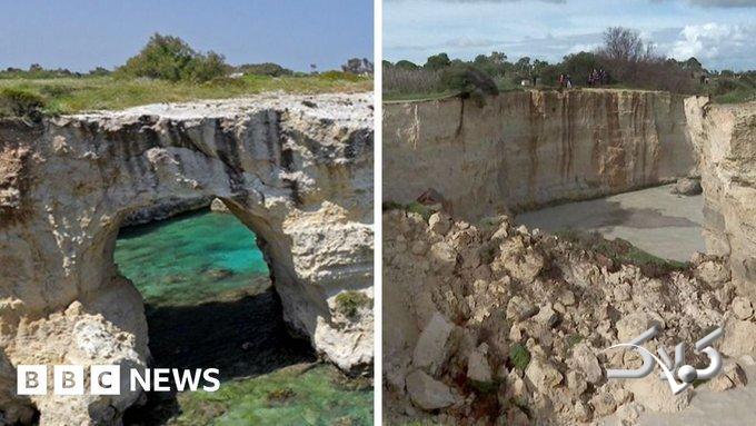 «طاق عشاق» ایتالیا در روز ولنتاین فرو ریخت +ویدیو