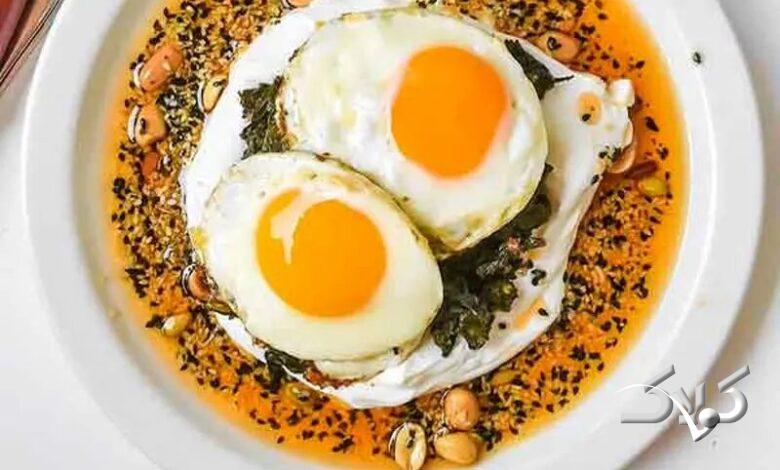 طرز تهیه نیمرو ترکی