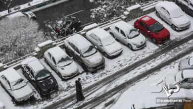 بارش برف زمستانی در تهران
