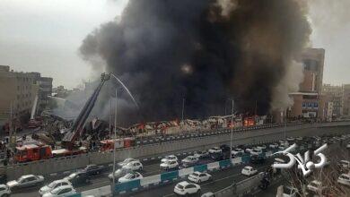 آتش سوزی بازارچه غرب تهران