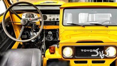 لندکروزر ۴۰ ساله با موتور مرسدس بنز