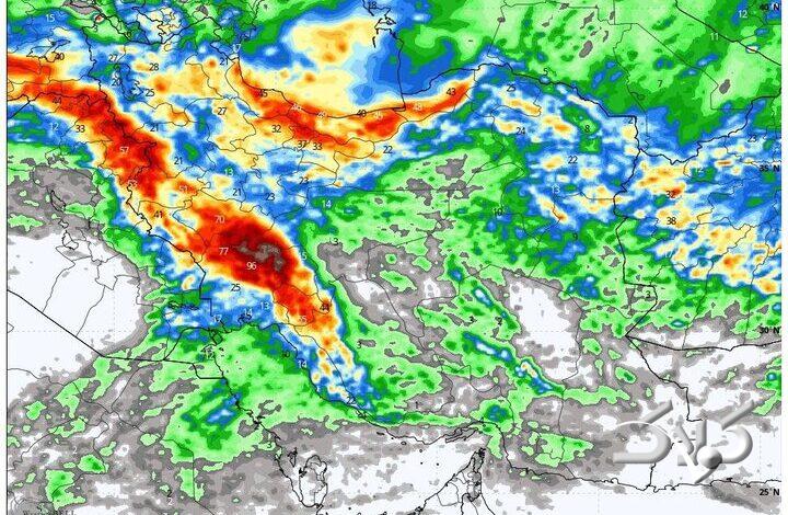 هشدار تشدید فعالیت سامانه بارشی در ۲۰ استان کشور تا پایان هفته