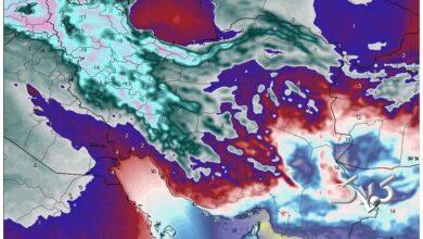 سرعت باد در همدان به ۶۰ کیلومتر در ساعت رسید