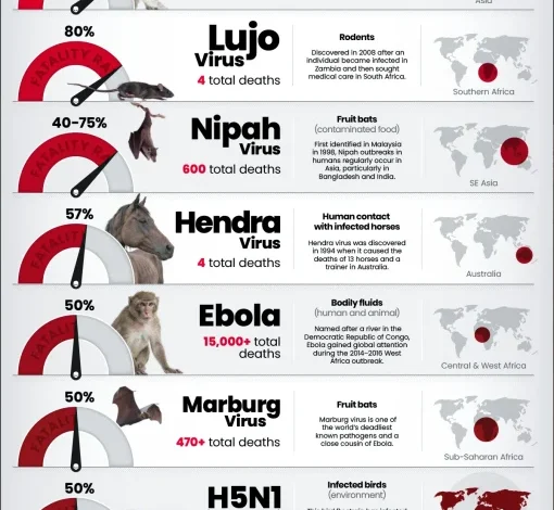 مرگبارترین ویروسها در جهان