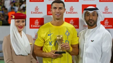 کریستیانو رونالدو جایزه بهترین بازیکن زمین النصر