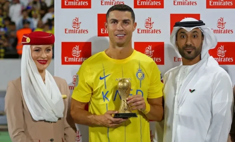 کریستیانو رونالدو جایزه بهترین بازیکن زمین النصر