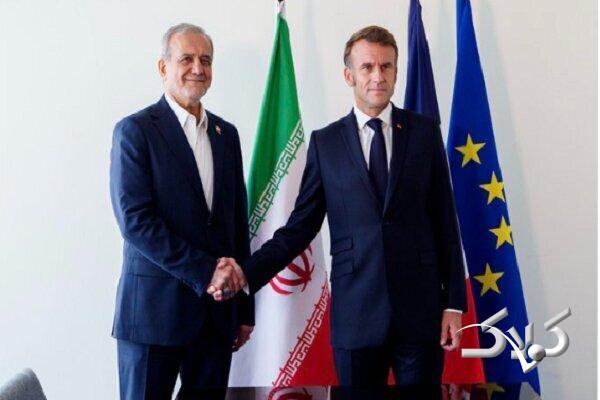 مکرون: از پزشکیان درخواست کردم تنگه هرمز باز شود