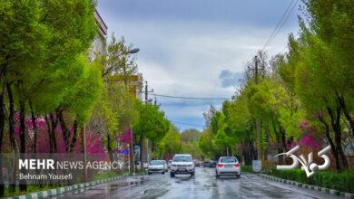 بارش باران در سواحل دریای خزر و نیمه غربی کشور
