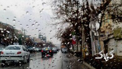 بارش باران - خیابان