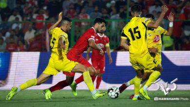 تصاویر بازی فوتبال پرسپولیس ۱-۱ فجرسپاسی