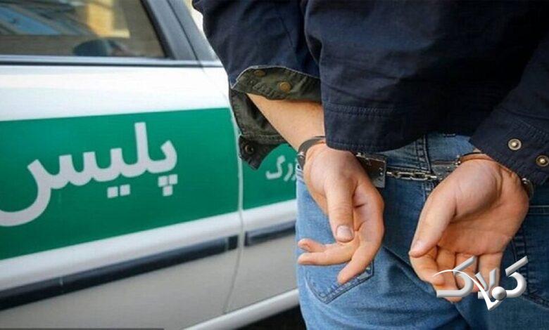 تعقیب و گریز پلیس و دستگیری سارق زن