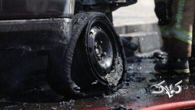 آتشسوزی پژو در آزادگان