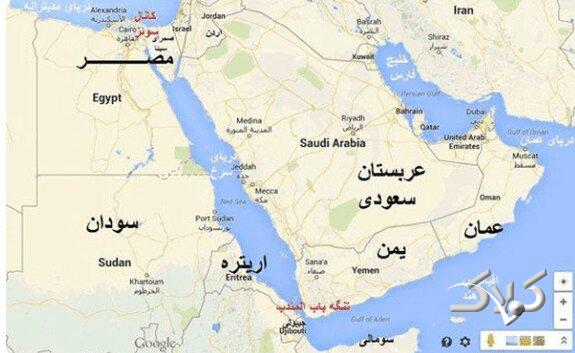 نقشه -باب المندب