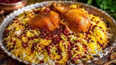 زرشک پلو با مرغ
