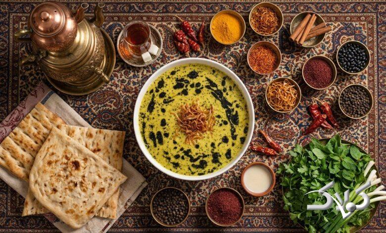 طرز تهیه آش قوچانی