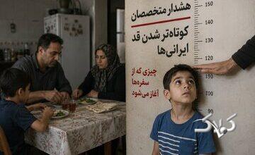 هشدار متخصصان؛ کوتاهتر شدن قد ایرانیها، چیزیکه از سفرهها آغاز میشود