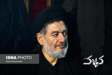 برادر رهبر شهید انقلاب در مراسم سالگرد محتشمی پور+ عکس