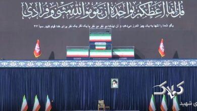 پیکر رهبر شهید انقلاب برای وداع مردم در جایگاه قرار گرفت +ویدیو