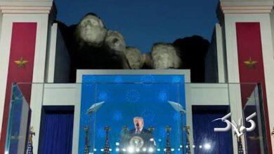 ترامپ از درون محفظه ضدگلوله برای ایران شاخ و شانه کشید