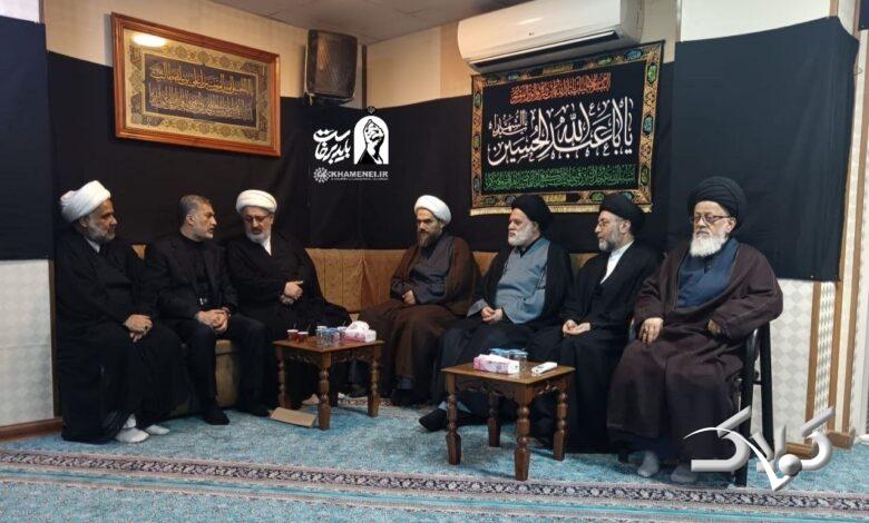 دیدار فرزندان آیتالله سیستانی با فرزند ارشد رهبر شهید در نجف