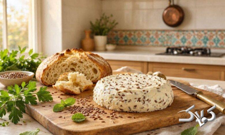 طرز تهیه پنیر خانگی با شیر و دانه کتان