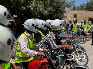 برخورد پلیس با موتورسواران متخلف درمحورهای ورودی وخروجی پایتخت