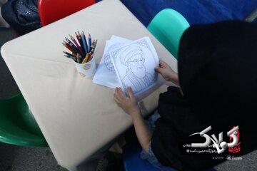 یادبود رهبر شهید در شیرخوارگاه آمنه +عکس