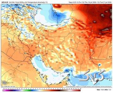 صدور هشدار قرمز هواشناسی برای ۲ استان؛ دمای هوا به ۵۰ درجه میرسد