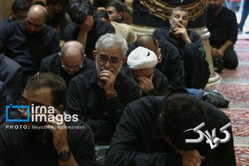 مهدی هاشمی در مراسم بزرگداشت دختر حدادعادل/ فرید حداد عادل و داماد حداد در کنار باقری کنی/ الهام و جنتی هم بودند+ تصاویر