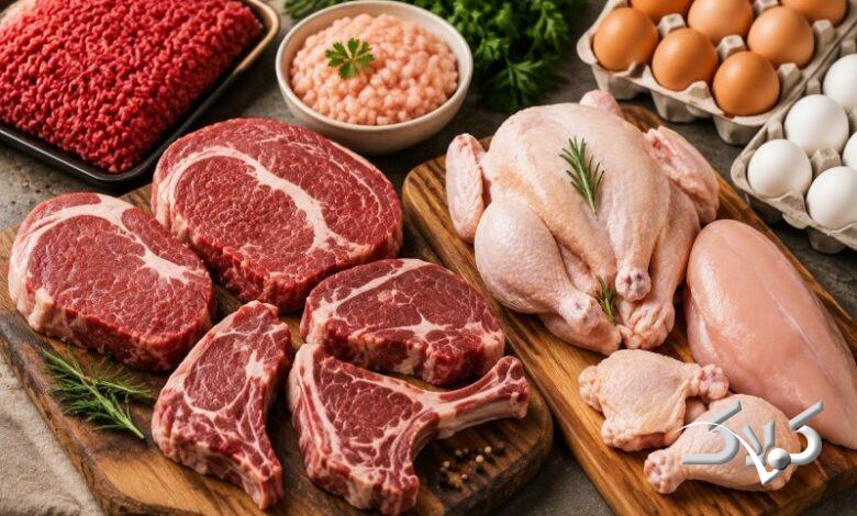 بررسی قیمت امروز گوشت، مرغ و ماهی در بازار