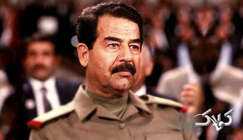 تصویری کمتر دیده شده از صدام در حال نماز و دعا با اسلحه!