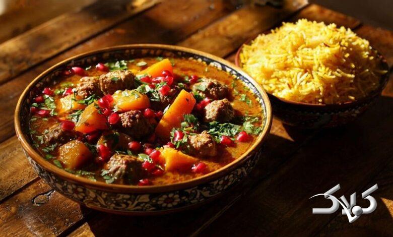 خورشت کدو حلوایی