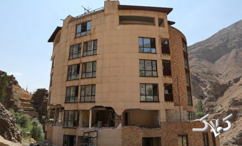 تخریب ساختمان ۱۰ طبقه غیرمجاز میگون