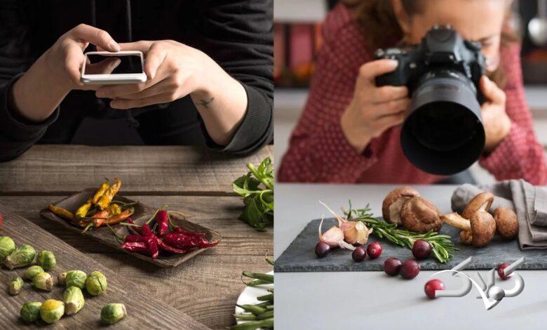 Photography with professional cameras versus photography with high-end smartphone
