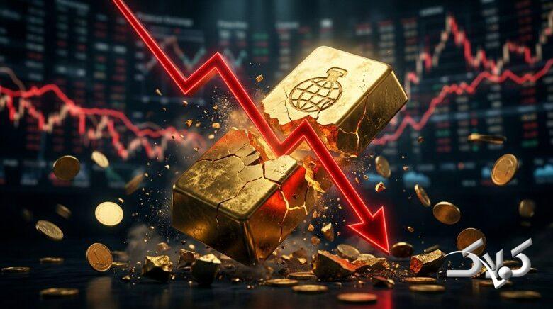 سقوط قیمت طلا به کمترین رقم در 3 هفته اخیر!