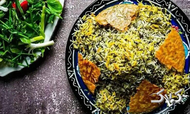سبزی پلو سمنانی