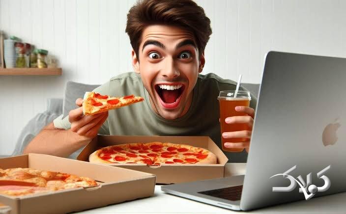 شام خوردن جلوی تلویزیون