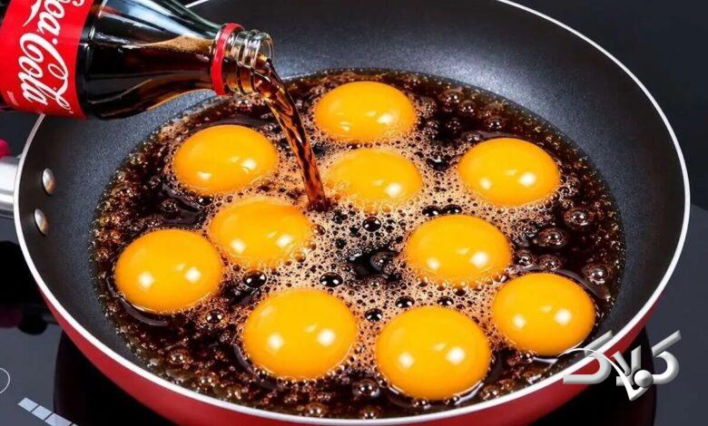 تخم مرغ و نوشابه