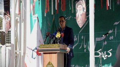 نواخته شدن زنگ ایثار توسط رئیس بنیاد شهید و امور ایثارگران